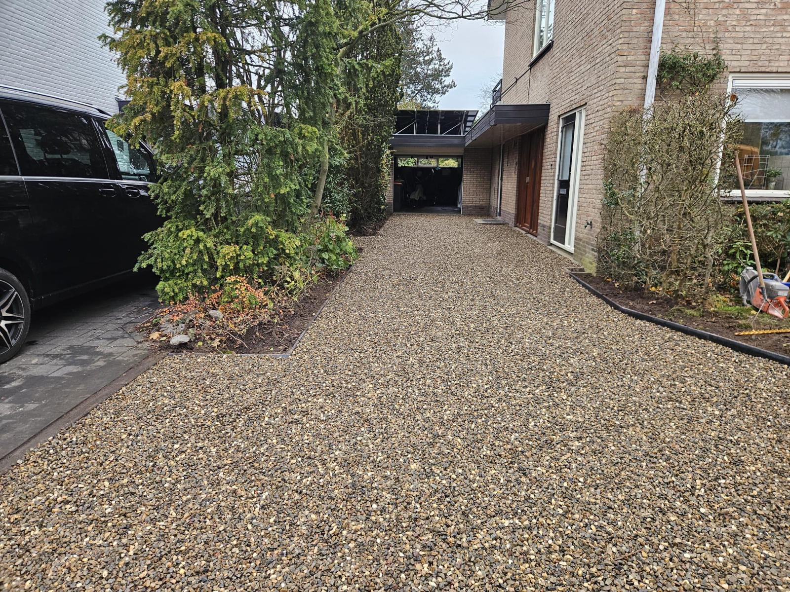 Nieuwe oprit.